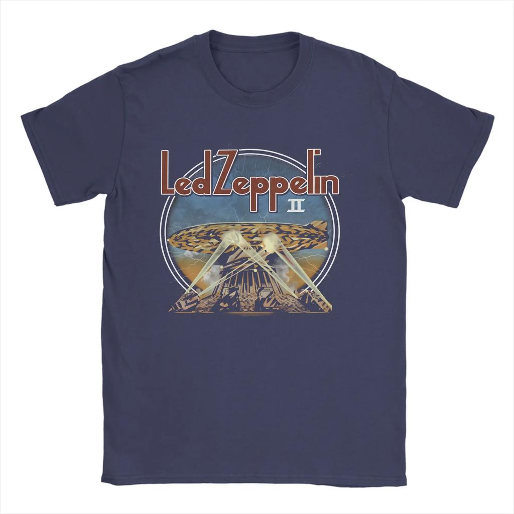 The Mother Ship Led Zeppelin T-Shirt Man  Vintage T Shirts Summer Comfortable Leisure Tees Pattern Big Size Clothes