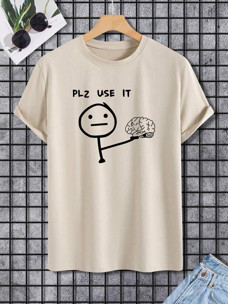 Пожалуйста, используйте его, мужская хлопковая футболка, роскошный бренд, модная, большого размера, повседневная, с коротким рукавом, уличная, классическая, с принтом, новое поступление, футболка 4XL