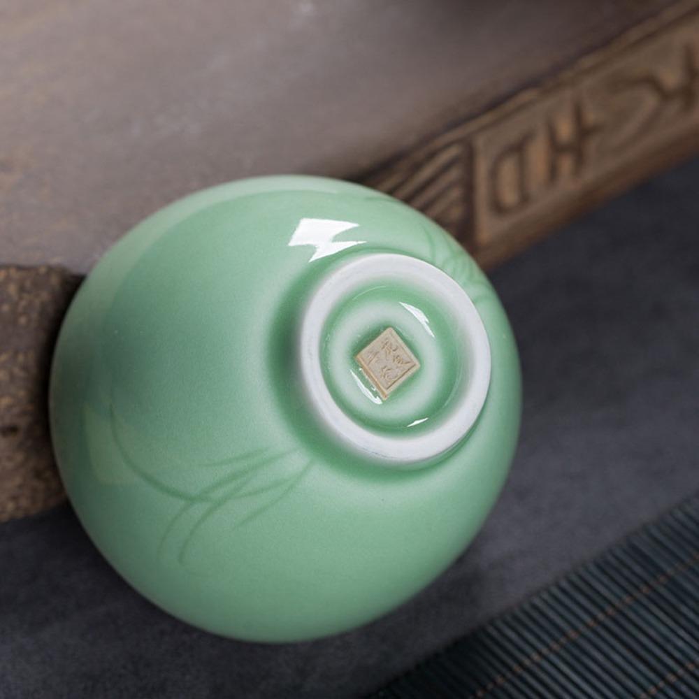 Longquan Celadon, Tea Cup Master Cup Ceramic Kung Fu Tea Set Tea Cup, Household Guest Orchid Single Cup Tea Bowl LQ
