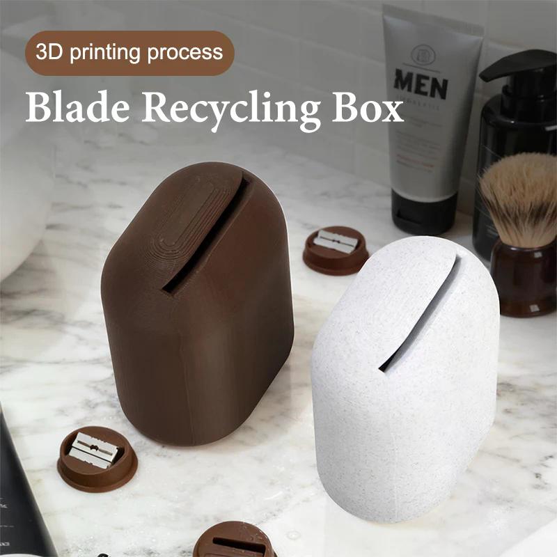 Миниатюрные лезвия для бритья, изготовленные методом 3D-печати, футляр для утилизации лезвий, контейнеры для переработки лезвий, мусорное ведро, органайзер для сбора мусора, аксессуары для парикмахеров.