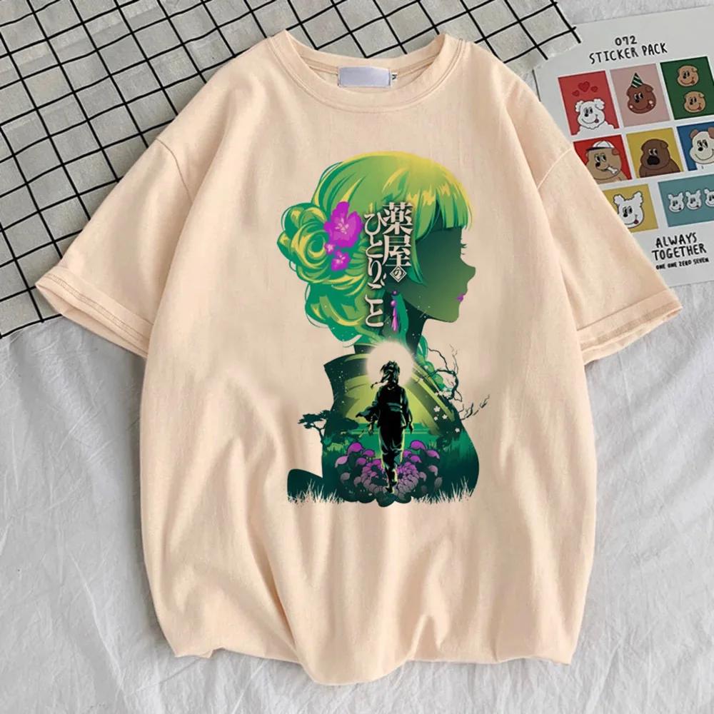 Майка Kusuriya No Hitorigoto Женская Y2k Гранж Каваий Удобная Красочная Футболка Женская 2000-е Гранж Классический Хип-хоп Харадзюку