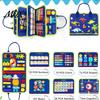 Interactive Letter And Number Games Montessori Busy Board Dinosaur Theme Handbag, Numbers/Colors/Shapes/Letters/Time Multi Module, Toddlers