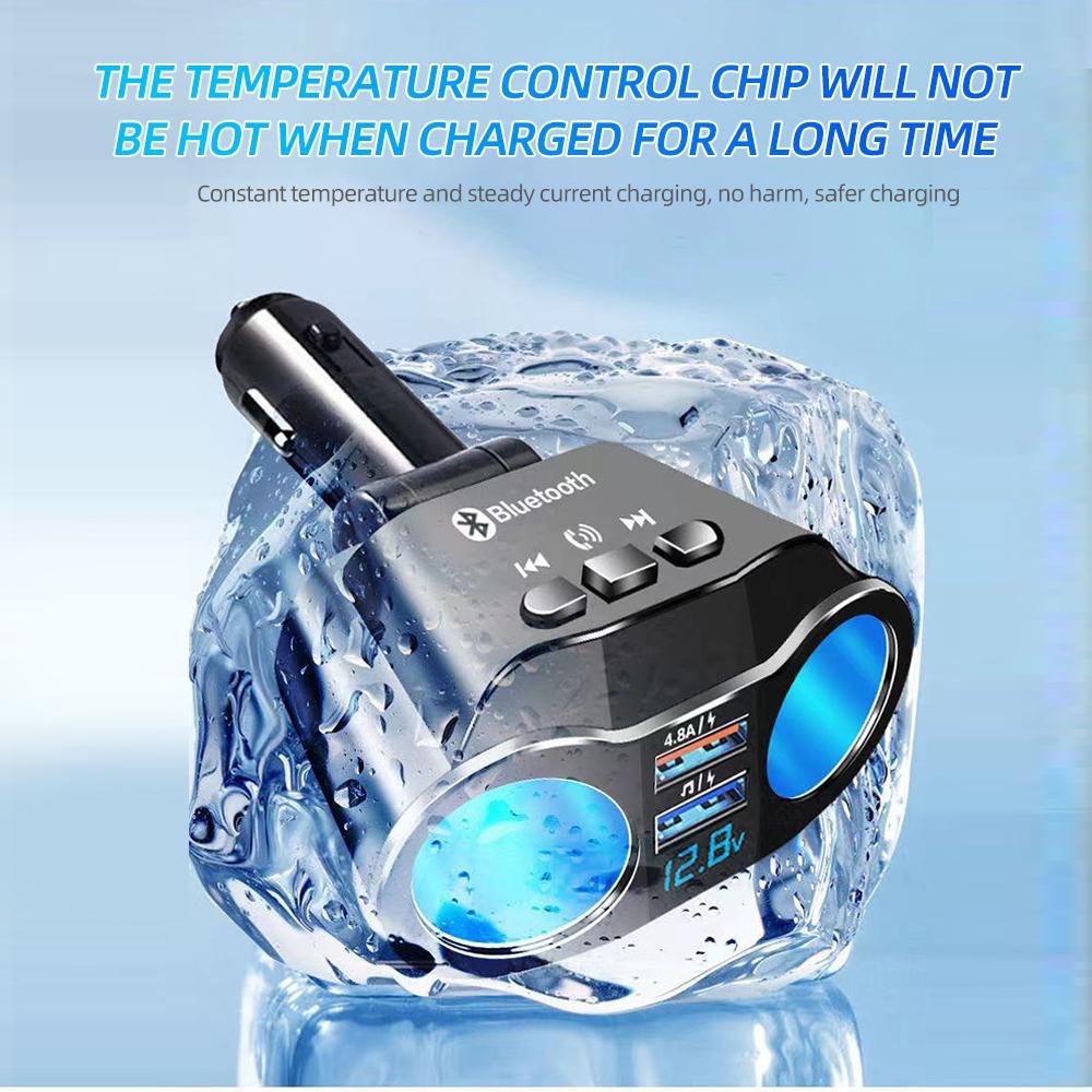 Автомобильный прикуриватель, разветвитель, зарядное устройство, двойной USB QC 3.0, быстрая зарядка, 12 В, автомобильные электронные розетки для прикуривателя, адаптер питания