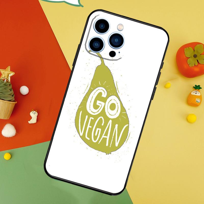 LOVE VEGGIE Vegetarian Quotes VEGAN Phone Case For iPhone 17 Pro Max16 15 14 13 11 12 Pro Max Plus 12 13 Mini 16e 17 Air Cover