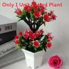 Lily Flower Artificial Potted Plant Simulated Green Plant Ornament Decoration