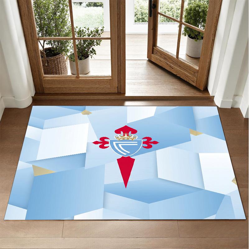 Celta Vigo FC Design Crystal Velvet Rug Soft Decorative Mat for Bedroom Entrance