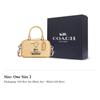 COACH PEANUTS Collaboration Charlie Coated Canvas Shoulder Bag, Crossbody Bag, Handbag Small Women's CBJ63-SVMMK