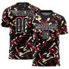 Team Custom Sport Man T Shirt Personalized Name Number Purple Blue Camo Print  Game Day Apparel Streetwear Clothing