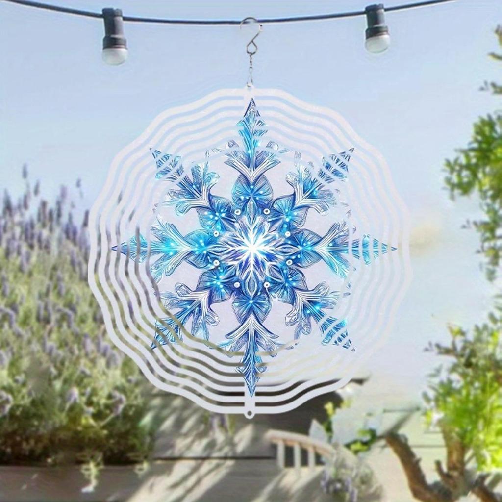 360 Degree Rotating 10 Inch Hanging Wind Spinner Outdoor Wind Chime for Balcony Lawn Garden Decor Spring Summer Art Decor Dynamic Effect