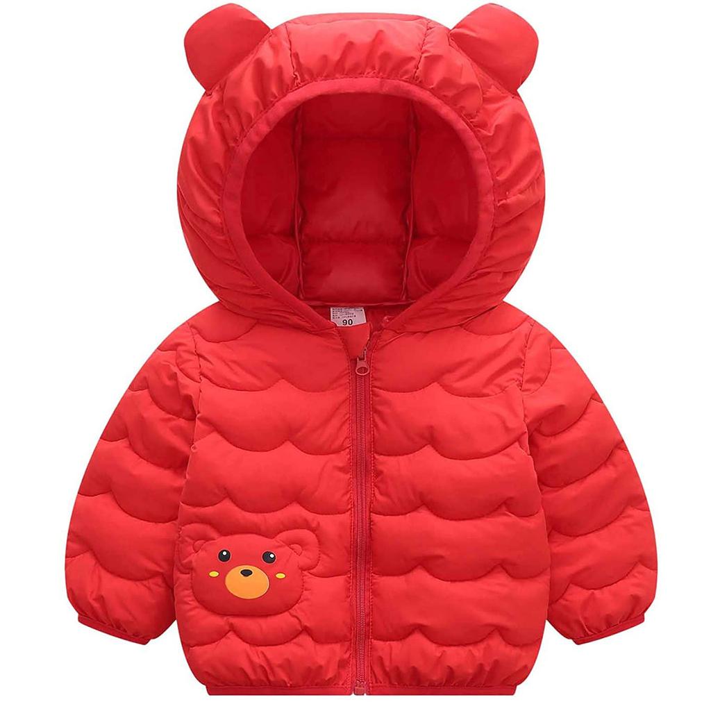 Зимние пальто для мальчиков и девочек, детская куртка на молнии с толстыми ушами, зимняя толстовка с капюшоном, одежда