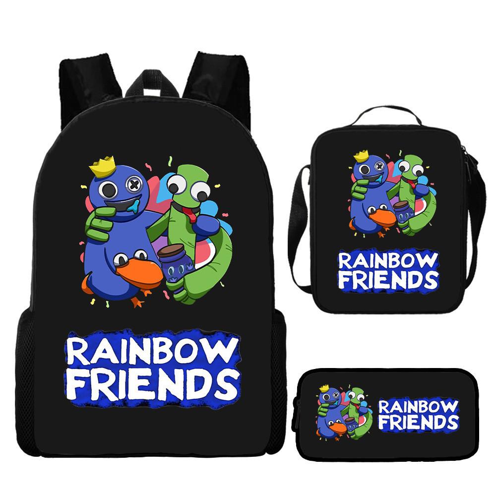 Детский дорожный рюкзак Rainbow Friends из прочного материала в модном уличном стиле для подростков