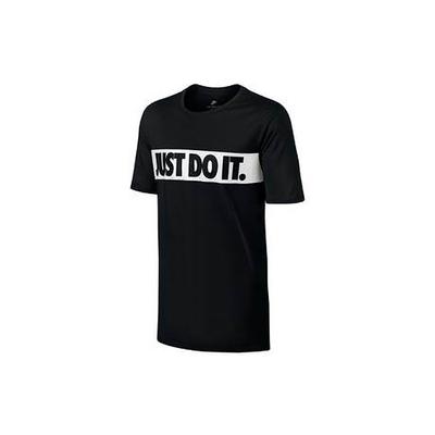 Спортивная одежда Just Do It Knit Crew Neck T-Shirt Мужские топы Черный 847632-010
