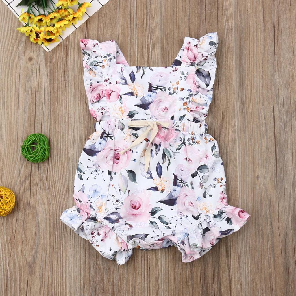 Newborn Infant Baby Girls Romper Clothes Outfit Summer Jumpsuit Playsuit Size 3 -18 Months
