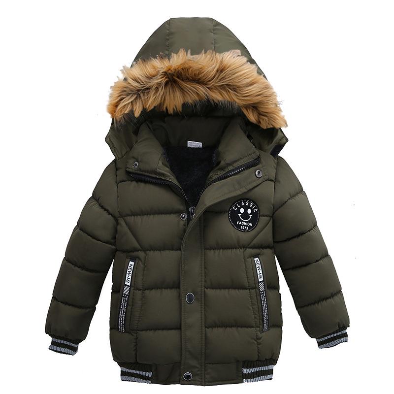 Утепленная парка Kinder Jungen Winterjacke Dicker Mantel Stepp Mantel Stepp Kapuze
