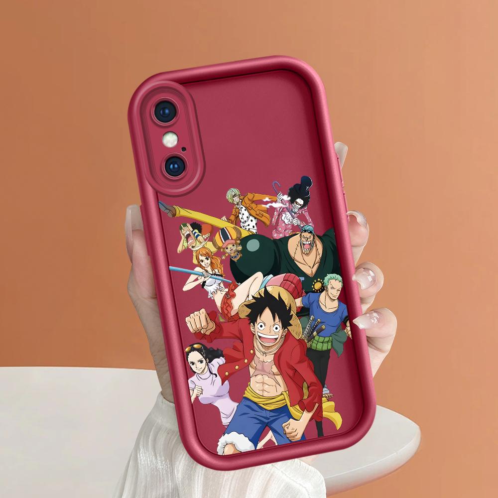 Модный квадратный чехол для телефона Luffy для Realme OPPO Reno VIVO Infinix Tecno Oneplus, полный чехол для камеры, противоударный защитный резиновый чехол