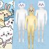 Костюм для косплея Chiikawa Usagi Hachiware Комбинезоны Хэллоуин Сценическое выступление