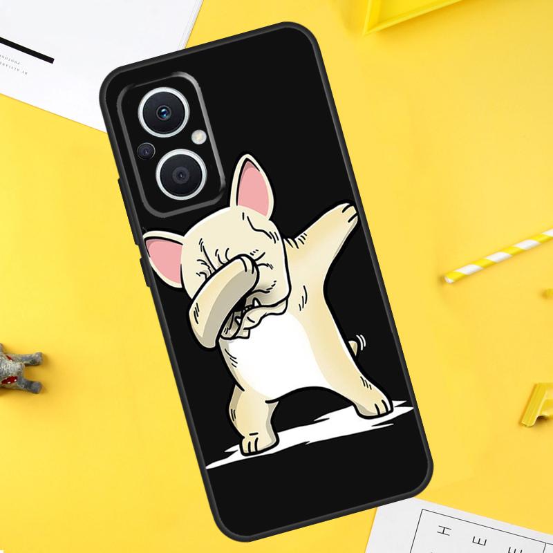 Funny french bulldog For OPPO Reno 14F 13F 12F 11F 10 11 12 13 14 Pro 8T 7 8 Lite OPPO Find X9 X8 X6 X5 Pro Case