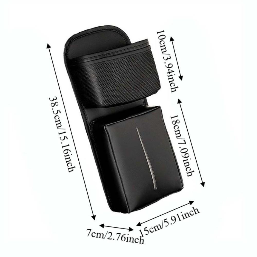 Portable Car Seat Side Storage Bag Tissue Box Auto Seat Box Car Interior Accessories