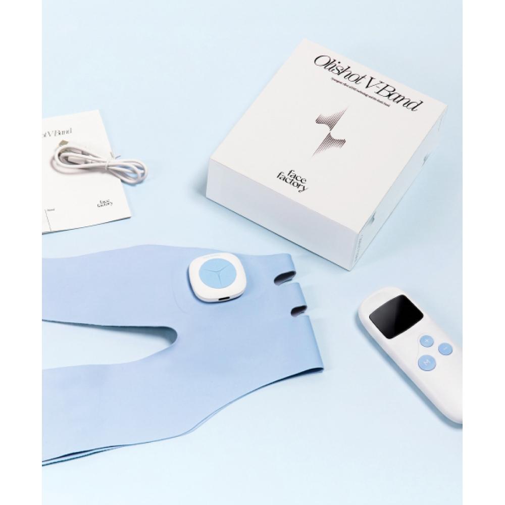 Face Factory Olly Shot V Band Mid Eye Throat Reduction Lifting Face Line Massager  + Melting Shot Gift 