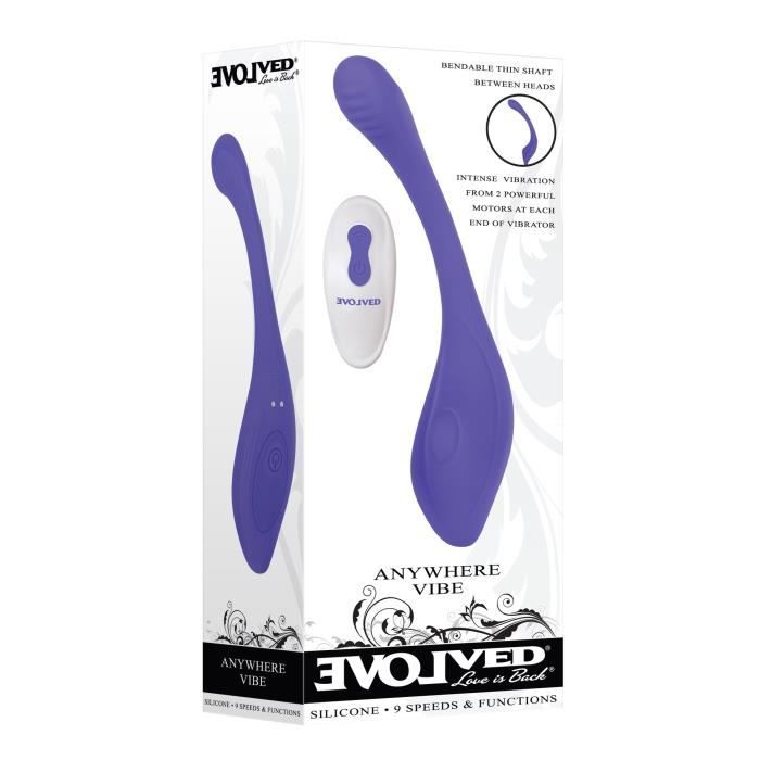 Jouet sexuel - Évolué - Anal délice noir - Silicone - Double pénétration - Vibrant