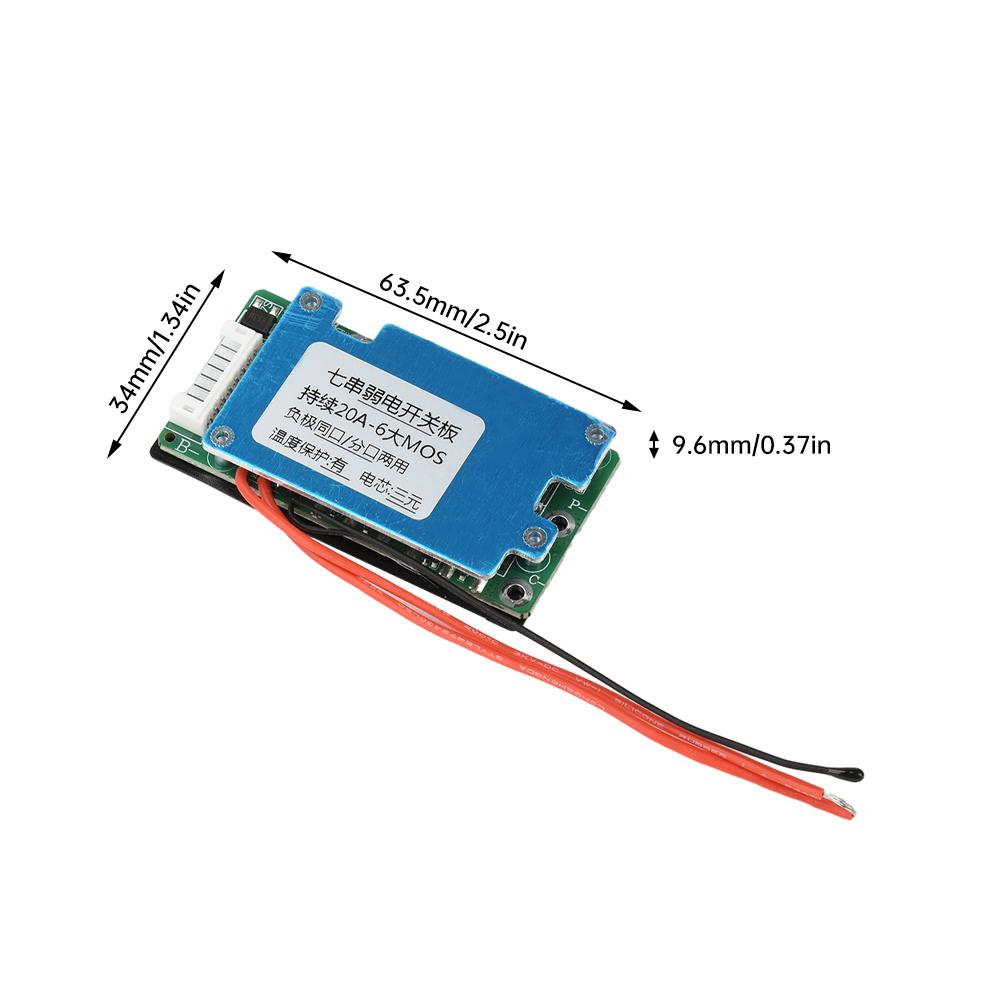 Плата защиты литий-ионного аккумулятора 10S 29.4V 20A Ternary, общий порт BMS с защитой от температуры