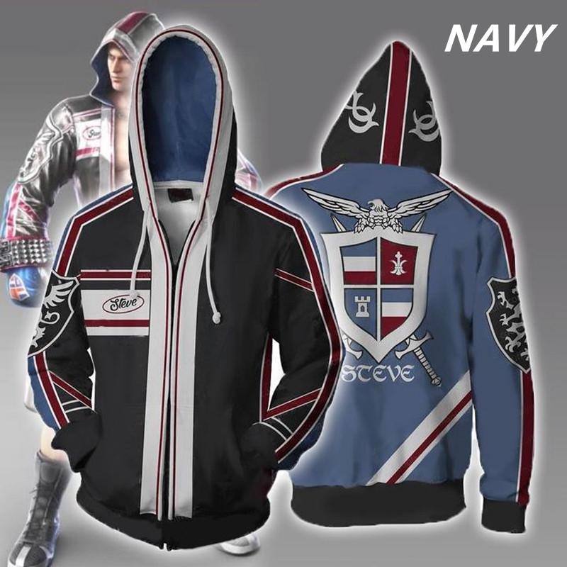 3D Fashion Game Tekken Printed Cosplay Costume Casual Sports Jackets Hoodie Sweatshirts