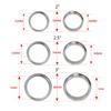 For Intake Throttle Intercooler  Pipe 2"/2.5"/3" 4" od Exhaust V-band Clamp w Flange System Assenbly Anodized Clamp