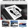 50 PCS Car Paper Floor Mats, 16 x 20 Inch Disposable Auto Carpet Pads with Footprint Words, Universal Temporary Vehicle Floor Protective Papers for