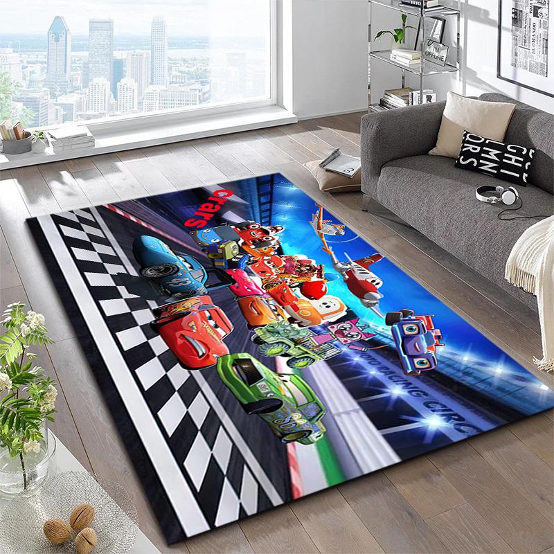 1PC Lightning McQueen Rug - home decoration Carpet For Living Room Bedroom Flooring Computer Chair Area Rug