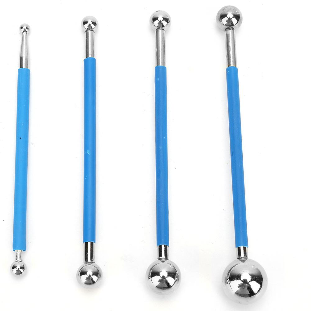 4Pcs Double Steel Pressed Ball Ceramic Floor Grout Glue Scraping Construction Tools