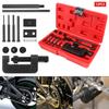 Motorcycle Bike Cam Drive Chain Breaker With Red Case Riveting Repair Tool Kit Motorcycle  Accessories Heavy Duty Splitter Link Riveter Set 13Pcs