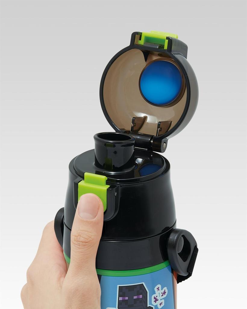 Skater Бутылка для воды из нержавеющей стали для прямого легкого и Minecraft для охлаждения спортивной воды для детей, питья, 470 мл, безопасная для детей, 25, для мальчиков,