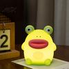 Portable Nursery Light Frog Silicone Night Light, Rechargeable Touch Bedside Lamp with 3 Brightness & Remote Control, 30 Min Timer Desk Decoration,