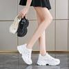 Chunky Sneakers Women Trends 2024 Autumn White Dad Shoes for Woman Fashion Lace Mesh Platform Sneakers Ladies Jogging Shoes