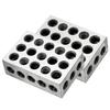 Ultra Precision 1-2-3 Blocks Set with Screw Matched Pair 23 Holes .0001" Squareness Hardened Steel 1"x2"x3" Blocks Set Setup Blocks Industrial
