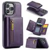 DG.MING M5 Series For iPhone 16 Pro Case Detachable Magnetic Leather Phone Cover with Card Slots