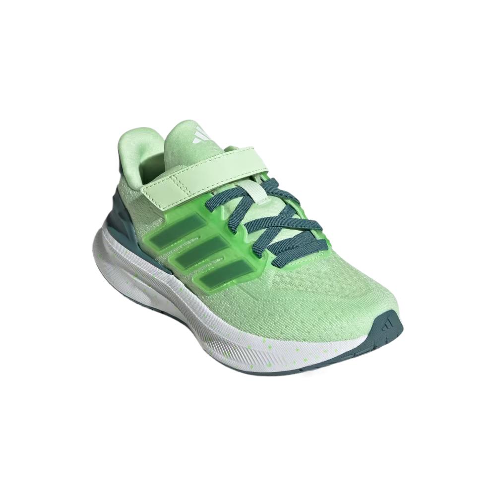 adidas Детские кроссовки для бега Ultrarun 5, легкие, удобные, повседневные, мягкие, низкие, детские кроссовки, зеленый, белый, JQ3069