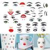 45659 Sheets Face Expression Sticker Waterproof PVC Self-adhesive DIY Crafts Women Facial