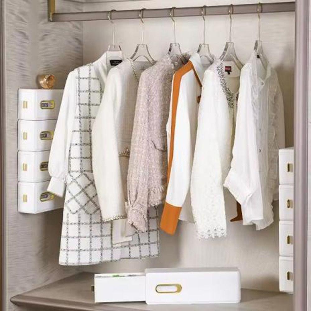 Wall Mounted Panties Socks Box Pull-out Drawer Organizer Durable Underwear Storage Box Ties
