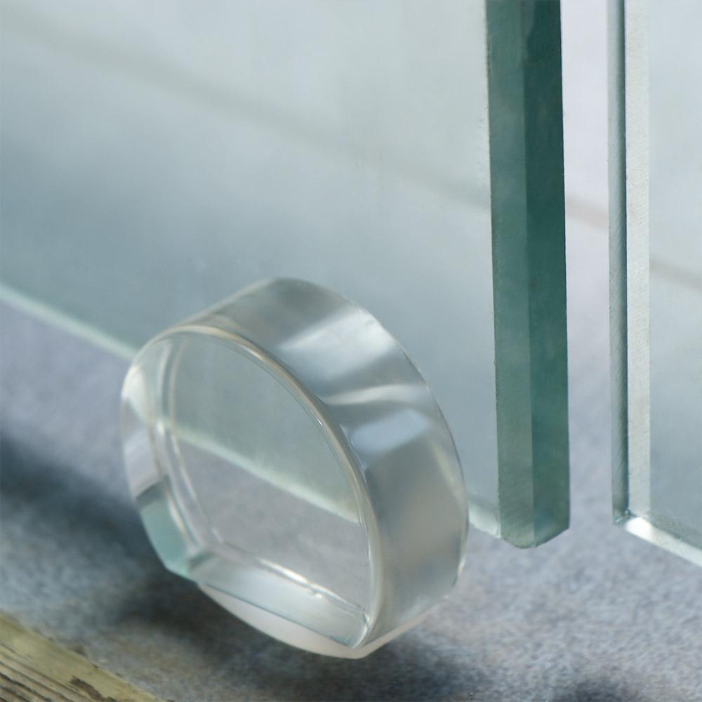 Self Adhesive Silicone Door Stop Light Weight Door Block Universal Transparent Door Stopper  Floor