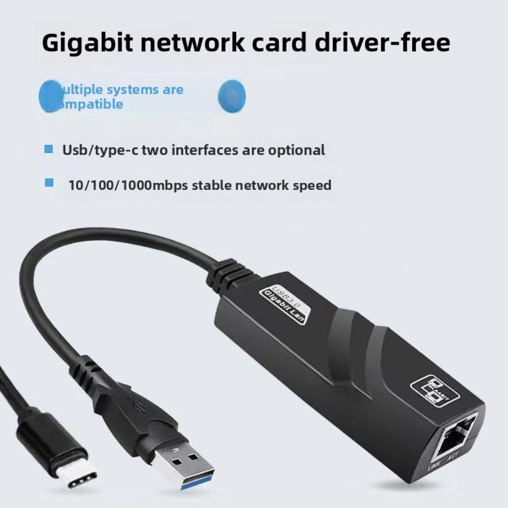 USB Gigabit Ethernet адаптер Plug and Play 3 0 в RJ45 конвертер для ноутбука телефона ТВ-приставки проводная сетевая карта