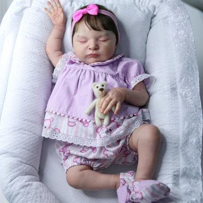3D кожа с видимыми венами 50 см мягкая спящая Лаура силиконовая кукла Reborn Baby Bebe игрушка для девочки 20 дюймов как настоящая детская кукла Boneca