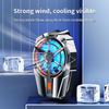 X52 Phone Cooling Fan Mobile Phone Radiator Rechargeable Silent Cooler Three Speed Adjustable Cell Phone Fans Gaming Radiator