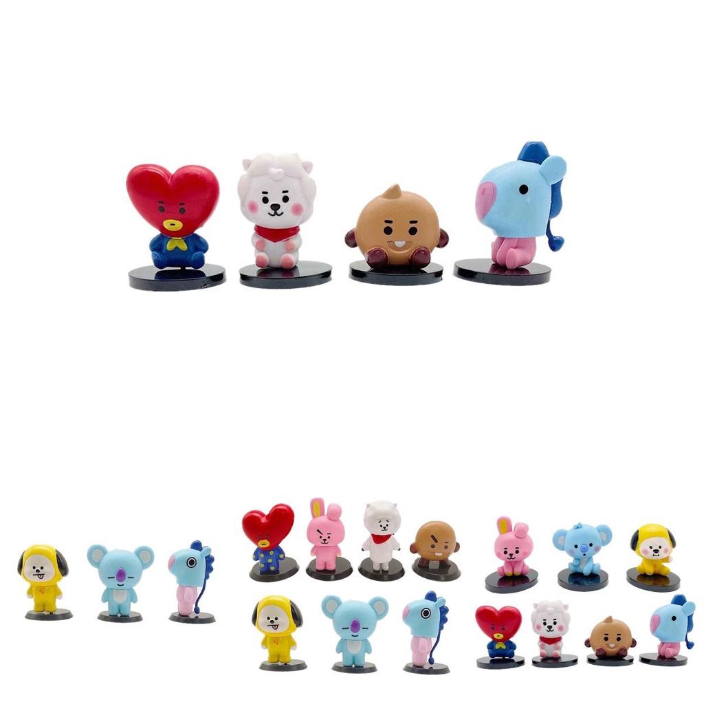 Bts Bt21 7 шт./набор Фигурки-украшения для детского монитора Топпер для торта Игрушки Подарок