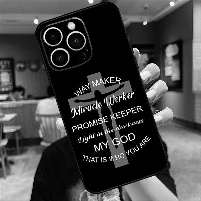 Bible Jesus Christ Case For iPhone 17 16 14 13 12 11 15 Pro Max Mini Plus 16e 17 Air Bumper Cover Accessories