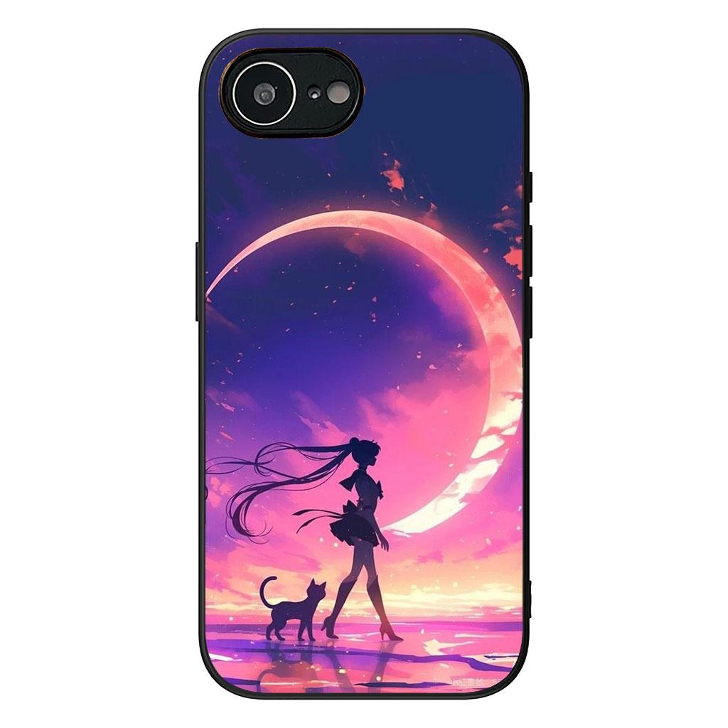 Для Samsung Galaxy A25 A37 A57 A12 A14 A31 A41 A50 A51 A70 A71 A72 A21S A04 M15 Note 20 9 8 10 Чехол Комиксы S-Sailors Cat Moon