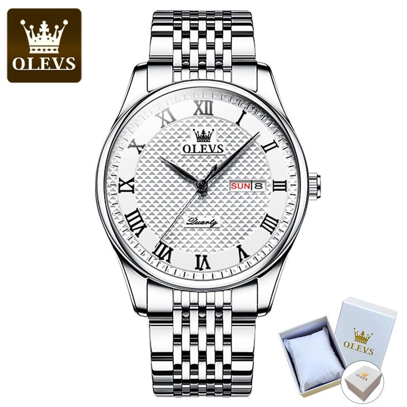 OLEVS 5562 с подарочной коробкой Roman Lelock Кварцевые часы Светящиеся мужские часы