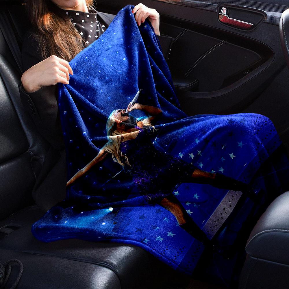 1Pc Starlit Performance Blanket Soft Throw Blanket For Home Bedroom Bed Sofa Travel Office Solid Christmas Blanket