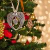 Christmas Loved One In Heaven Angel Wings Memorial Ornament with Lanyard Christmas Tree Hanging Pendant Sympathy Gift