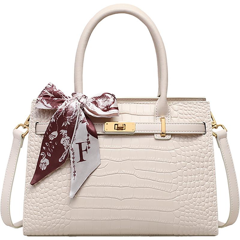 Handbag bag leather women's bag shoulder messenger atmospheric handbag high-end mother bag